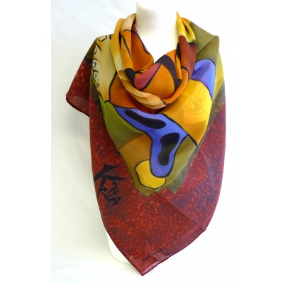 Foulard (90x90) "Amor Amor" de K.Tia