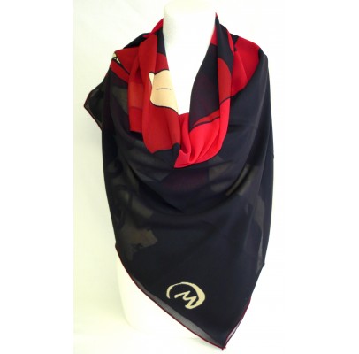 Foulard (90x90) "Flamenco" de MAMOURCHKA