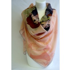 Foulard (90x90) "Les aviatrices" de VINCENT