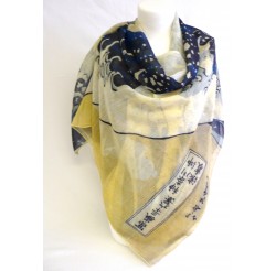 Foulard (90x90)  La Grande Vague d'HOKUSAI