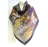 Scarf (90x90) "Les quatre saisons" by MUCHA
