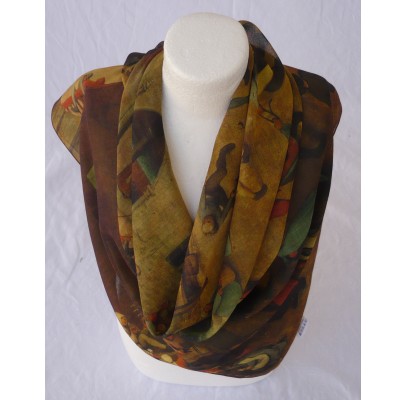 Foulard (90x90) "Jeux d'enfants" de BRUEGEL