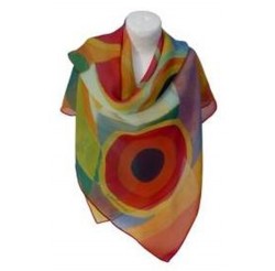 Scarf (90x90) "Joie de vivre" by DELAUNAY