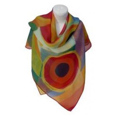 Foulard (90x90) "Joie de vivre" de DELAUNAY