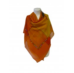Scarf (90x90) "Couleurs d'épices" by Michele NEUHARD