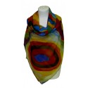Foulard (90x90) "Etude de couleur" de KANDINSKY
