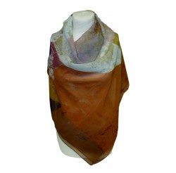 Scarf  (90x90) "Tête d'homme" by KLEE