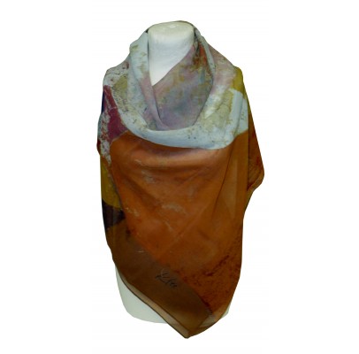 Scarf  (90x90) "Tête d'homme" by KLEE