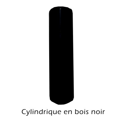 Poignée droite bois noir
