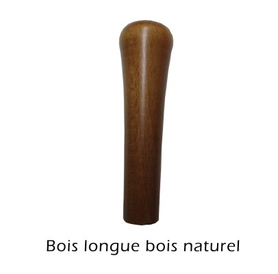 Poignée longue bois naturel