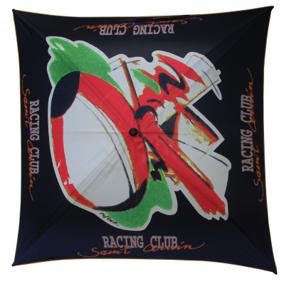 Advertising umbrella for "le Racing Club Saint Cernin"