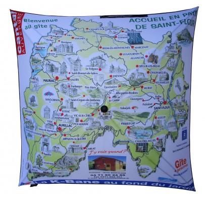 Parapluie Publicitaire pour les Gîtes du Cantal