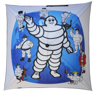 Advertising umbrella for "La Société Michelin"