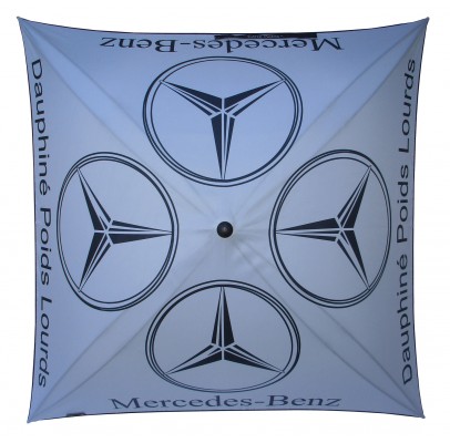 Advertising umbbrella for Mercédès-Benz "Dauphiné Poids Lourds"