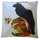 Umbrella coverage : "Le chat noir" by Théophile Alexandre Steinlen