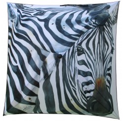 Couverture de parapluie : "Deux zebres" d'Anne Larose