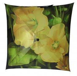 Couverture de parapluie :  "Les roses trémière" de Jean LACALMONTIE