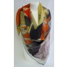 Foulard (90x90) Farandole de Sandra BENIELLI