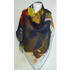 Foulard (90x90) "Affiches" de Toulouse-Lautrec