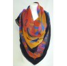 Foulard (90x90) "Symphonie pastorale" de Lucie THULIEZ