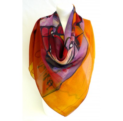 Foulard (90x90) "Un p'tit coin d'paradis" de MIKA