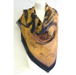 Scarf (90x90)  "Jazz" by Alain BAR