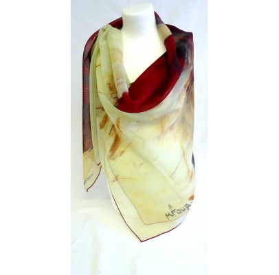 Foulard (90x90) "Deux femmes" de Michel FOUR
